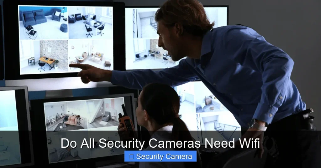 Do All Security Cameras Need Wifi