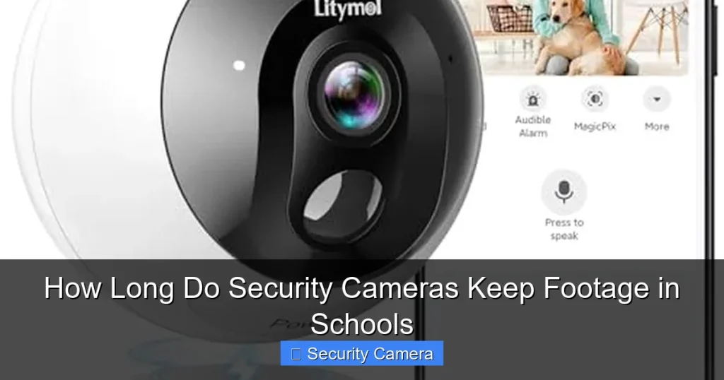 How Long Do Security Cameras Keep Footage in Schools