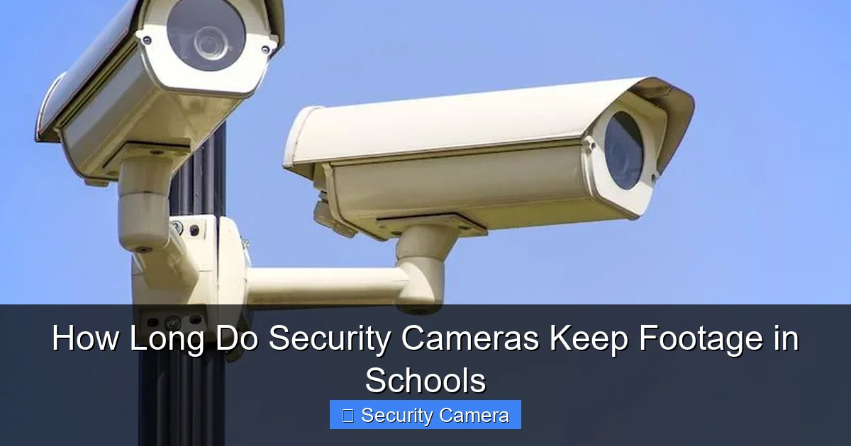 How Long Do Security Cameras Keep Footage in Schools