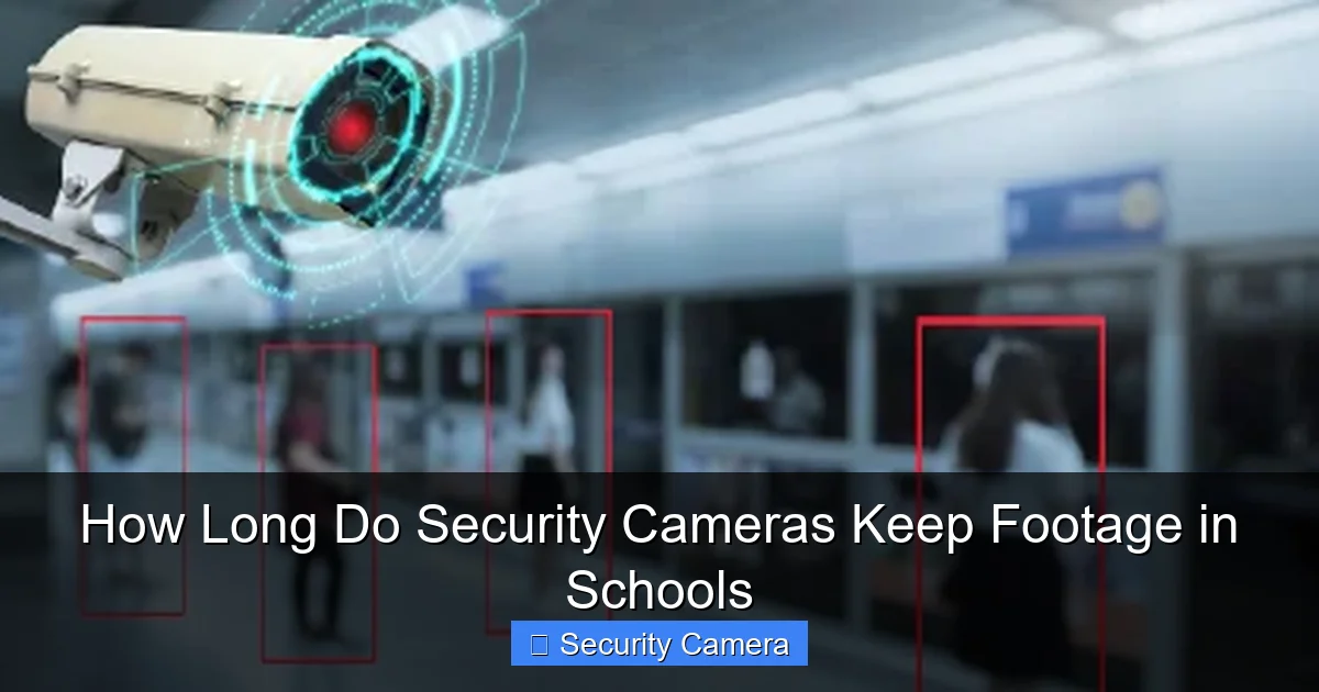 How Long Do Security Cameras Keep Footage in Schools