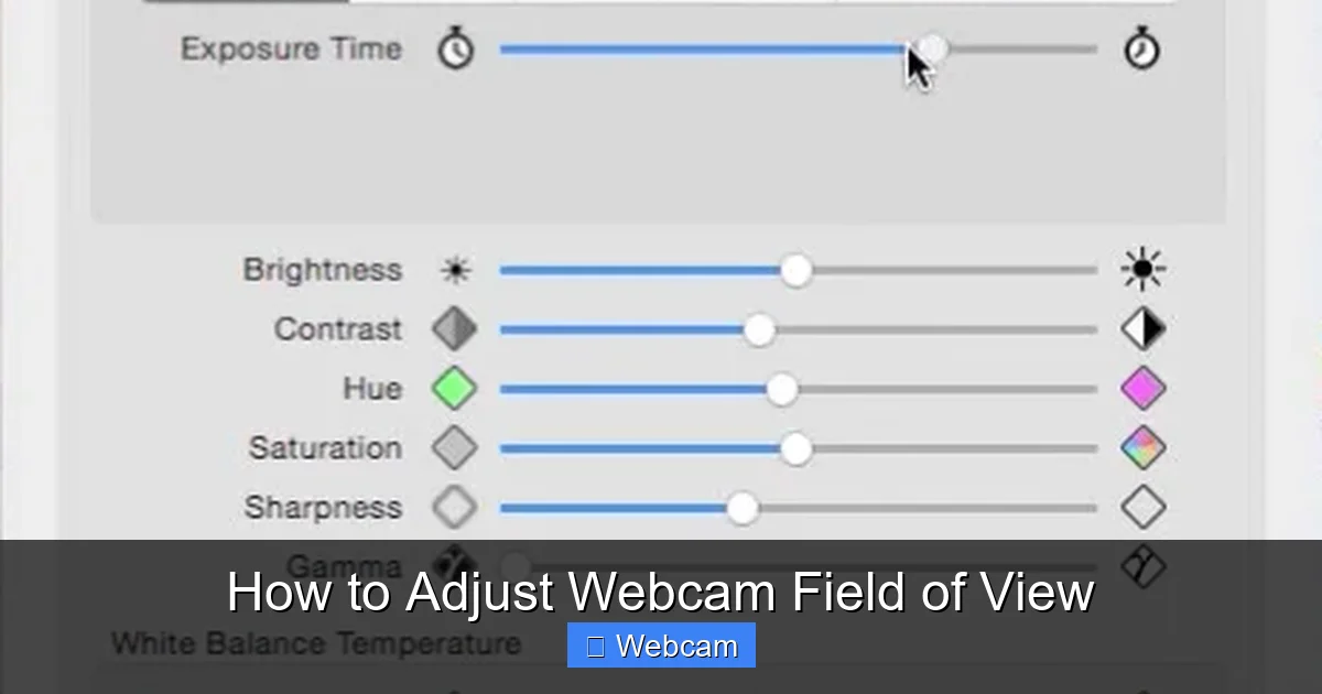 How to Adjust Webcam Field of View