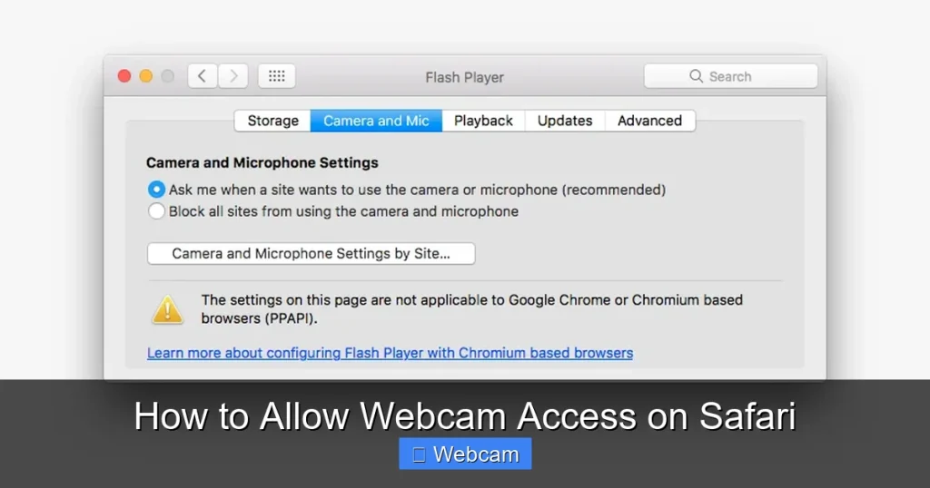 How to Allow Webcam Access on Safari How to Allow Webcam Access on Safari