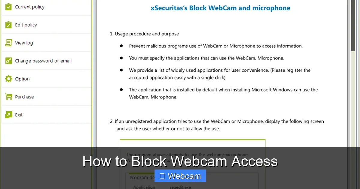 How to Block Webcam Access
