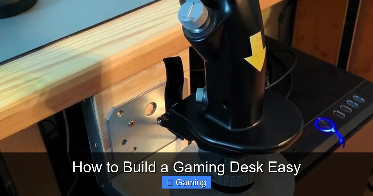 How to Build a Gaming Desk Easy