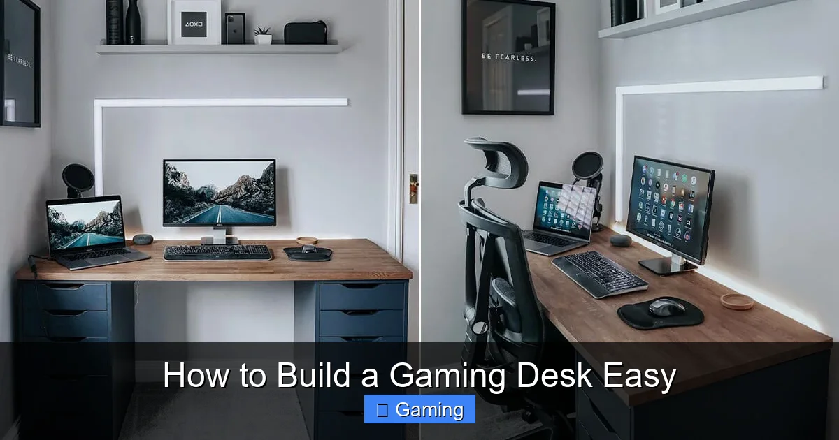 How to Build a Gaming Desk Easy