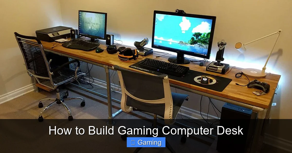 How to Build Gaming Computer Desk