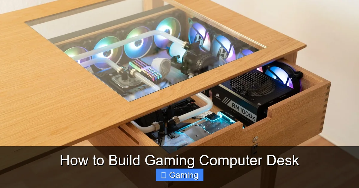 How to Build Gaming Computer Desk