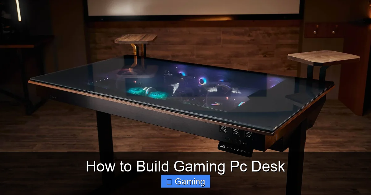 How to Build Gaming Pc Desk