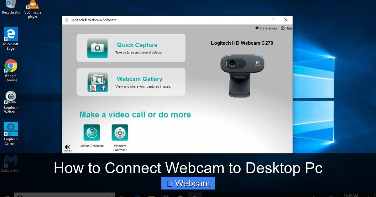 How to Connect Webcam to Desktop Pc