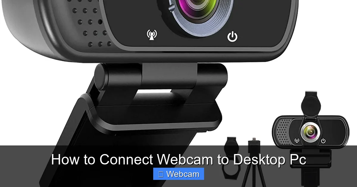 How to Connect Webcam to Desktop Pc