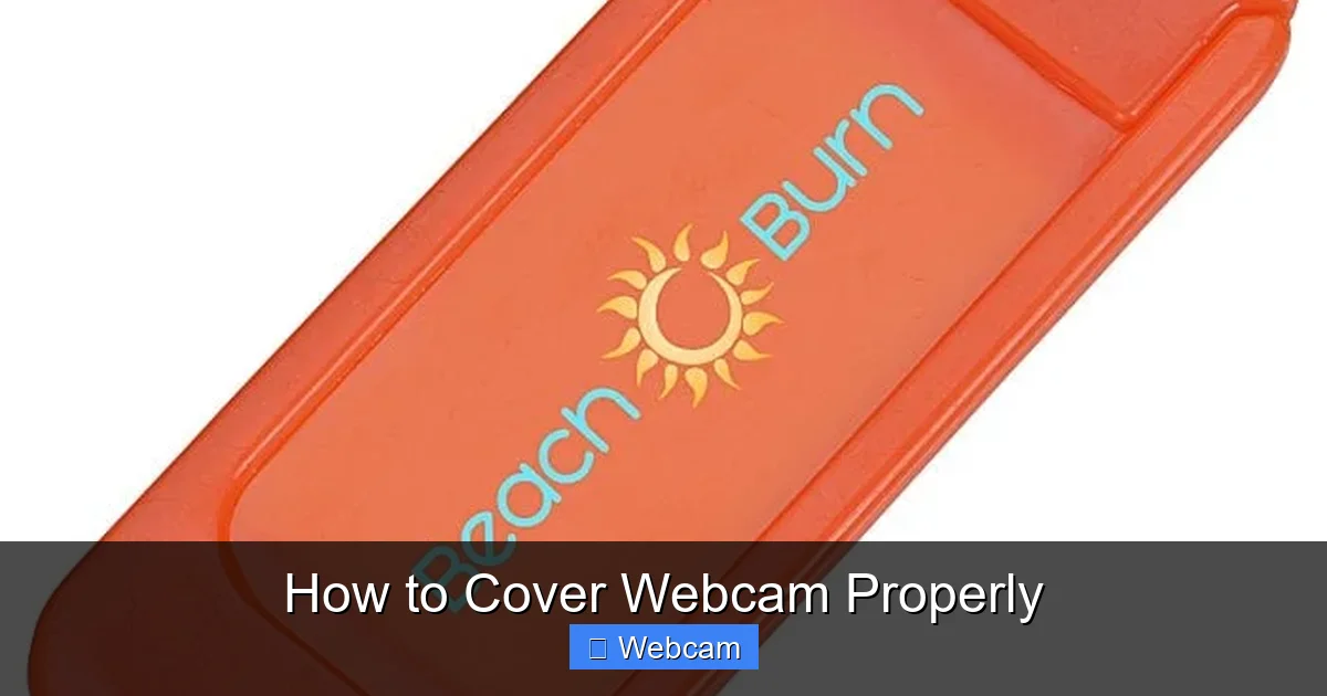 How to Cover Webcam Properly