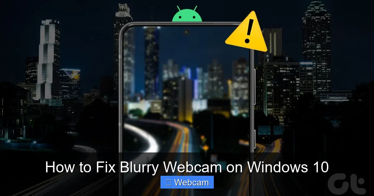 How to Fix Blurry Webcam on Windows 10