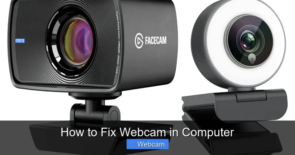 How to Fix Webcam in Computer How to Fix Webcam in Computer