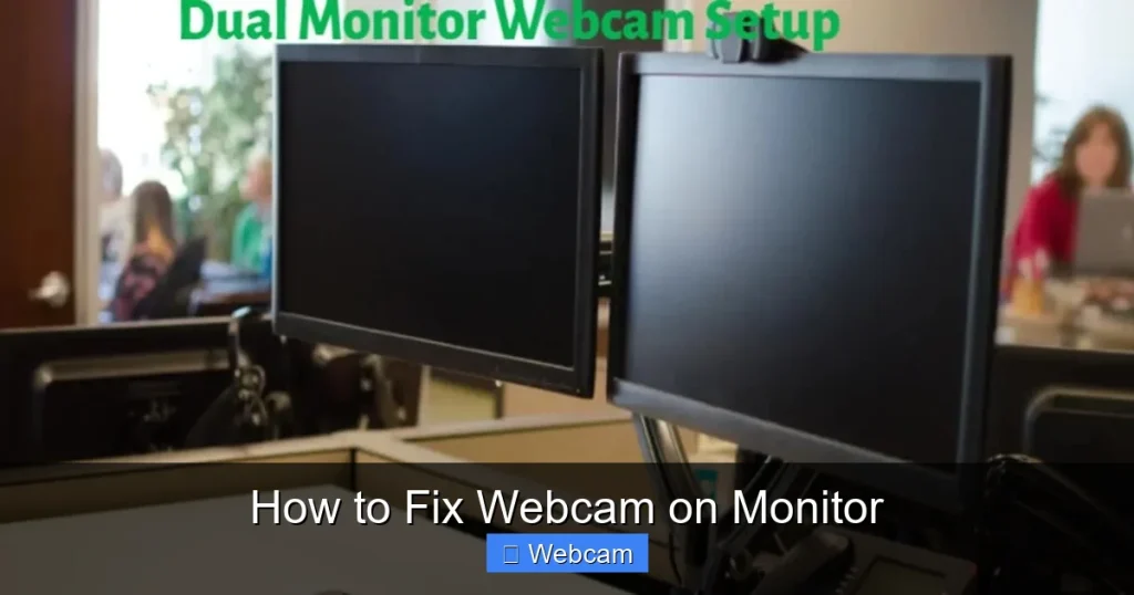 How to Fix Webcam on Monitor