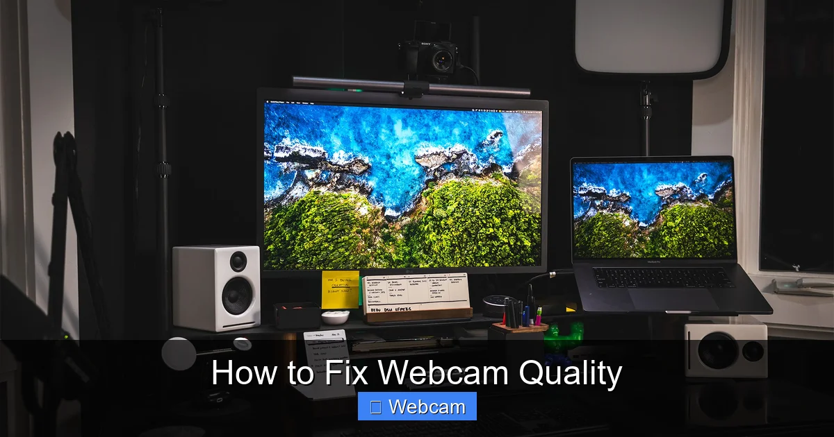 How to Fix Webcam Quality