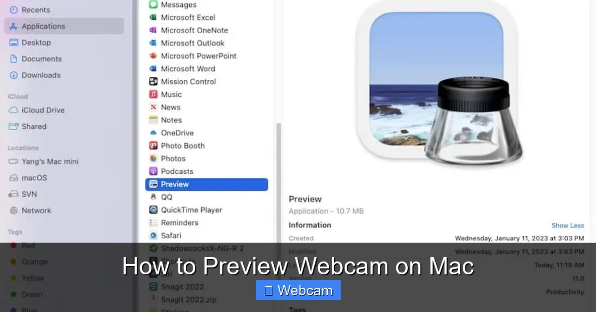 How to Preview Webcam on Mac