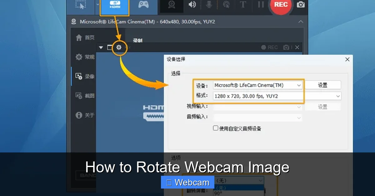 How To Rotate Webcam Image - TechSyncrhon
