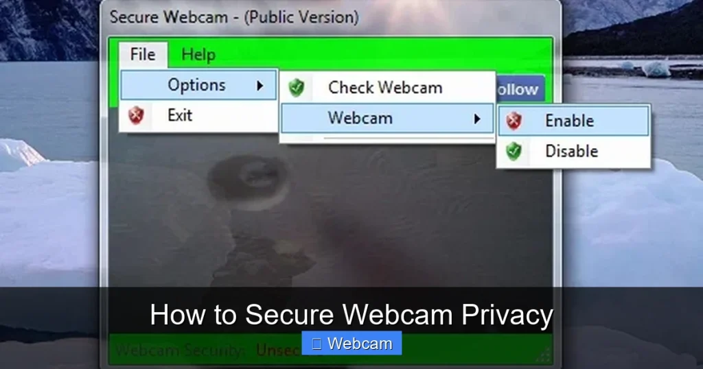 How to Secure Webcam Privacy