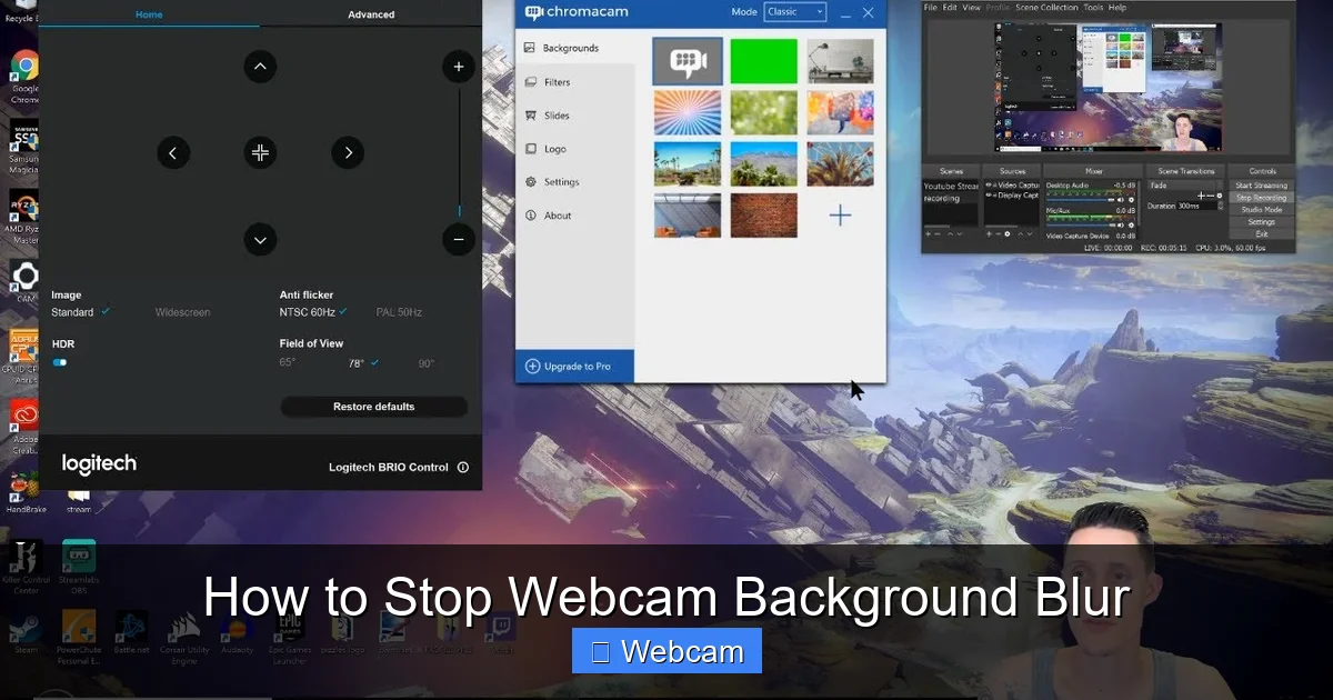 How to Stop Webcam Background Blur