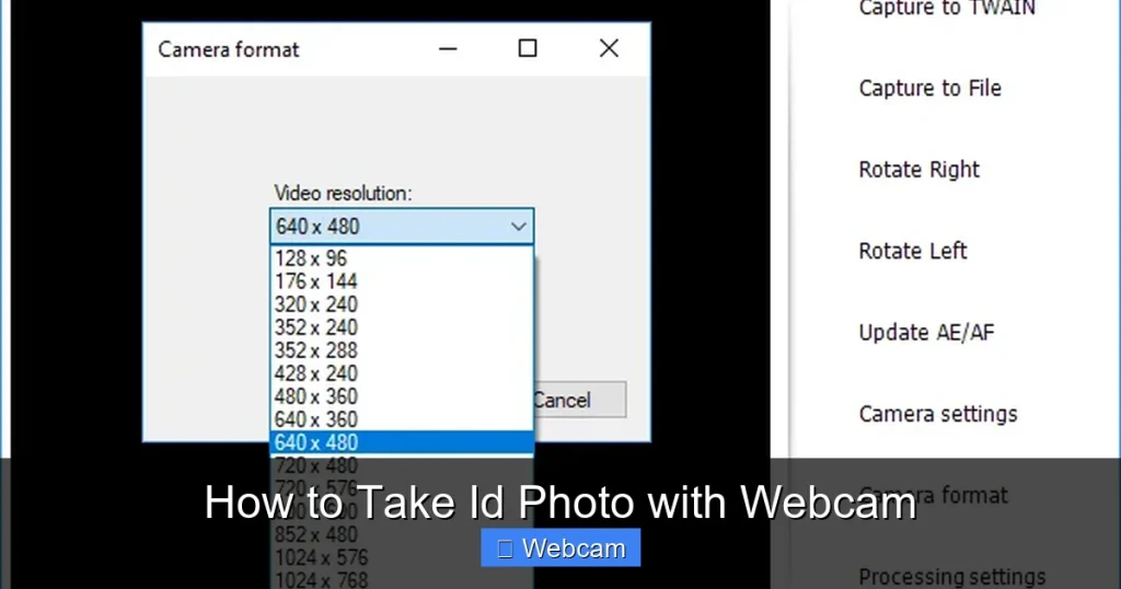 How to Take Id Photo with Webcam How to Take Id Photo with Webcam