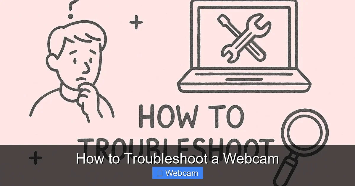How to Troubleshoot a Webcam