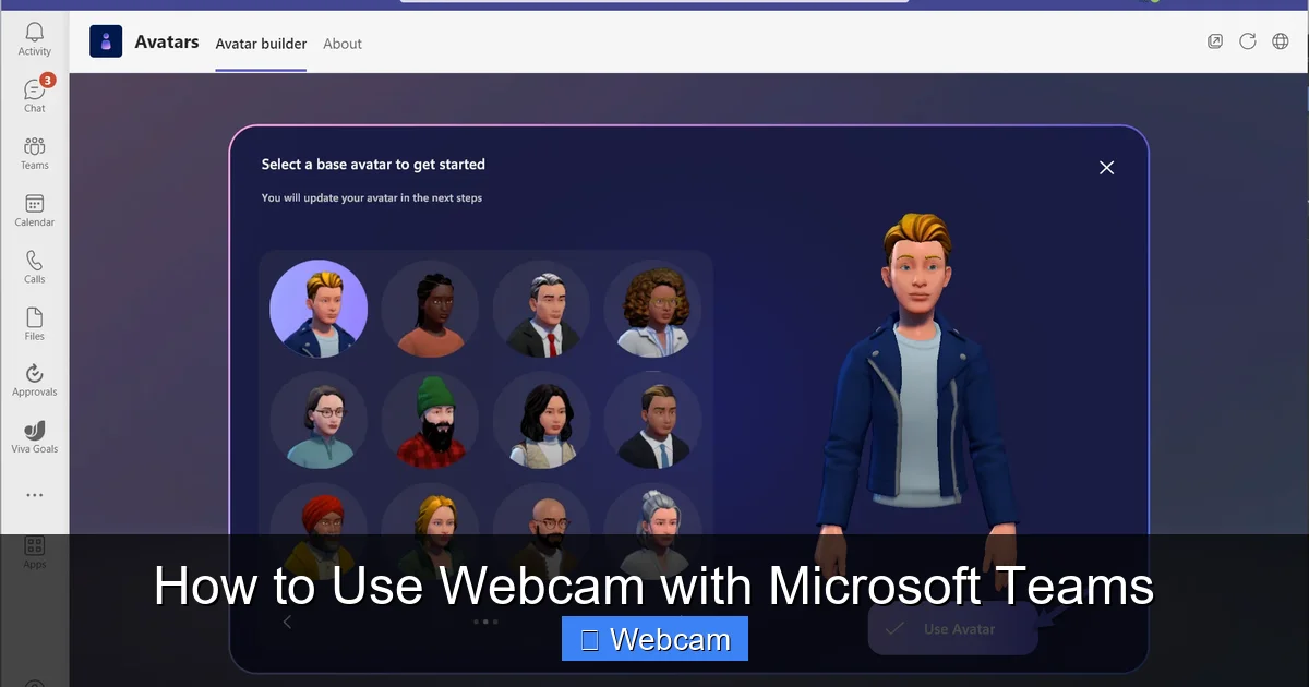 How to Use Webcam with Microsoft Teams