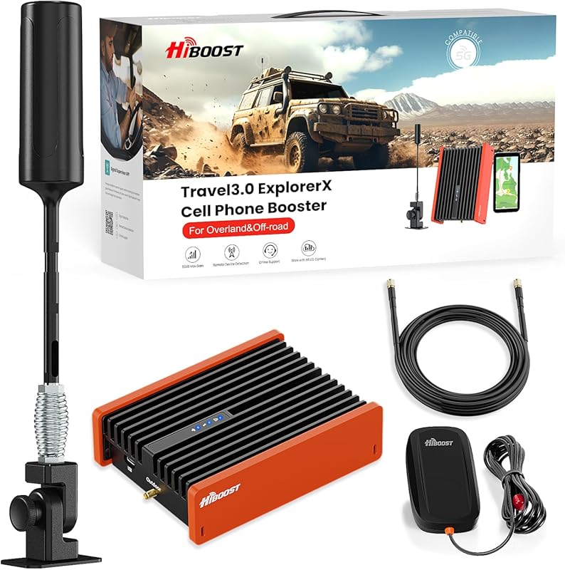 HiBoost Cell Phone Signal Booster for Overland and Off-road Vehicle |