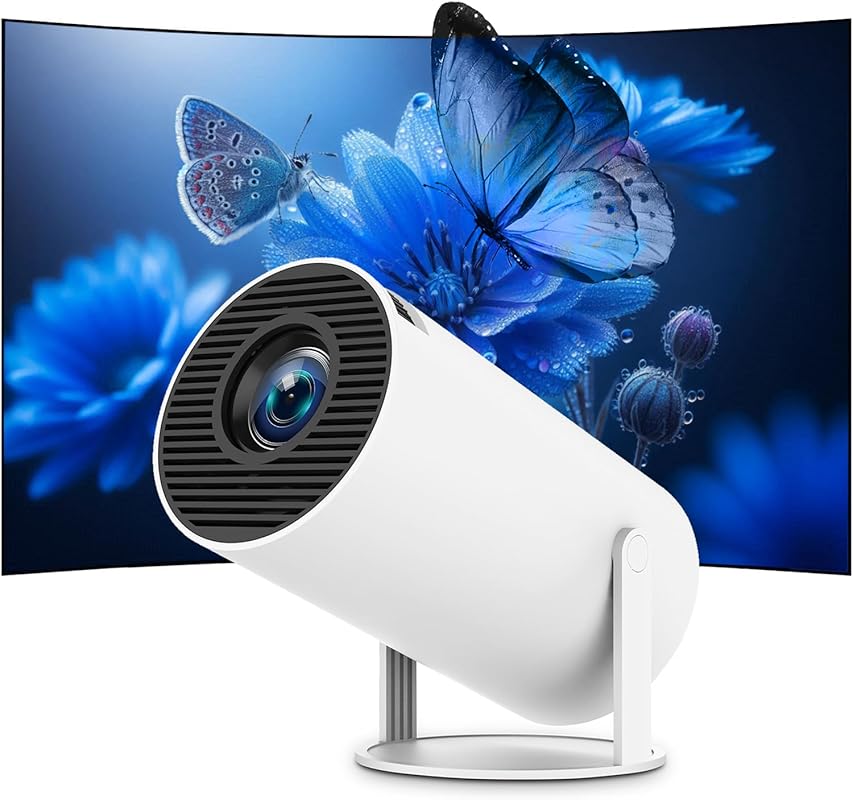 Portable Projector: Native 1080P with 4K Support, WiFi 6, Bluetooth, a