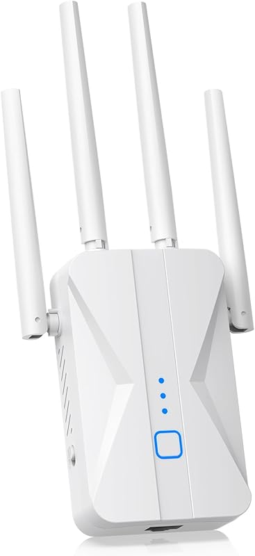 AC1200 Dual Band WiFi Extender with 5GHz Support and 10000 Sq.ft Cover