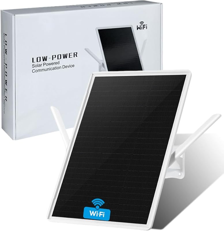 LCLCTEK® WiFi Extender Signal Booster Solar Battery Outdoor, Long Rang