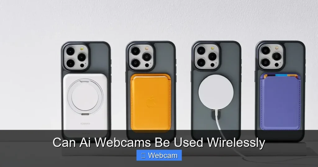 Can Ai Webcams Be Used Wirelessly