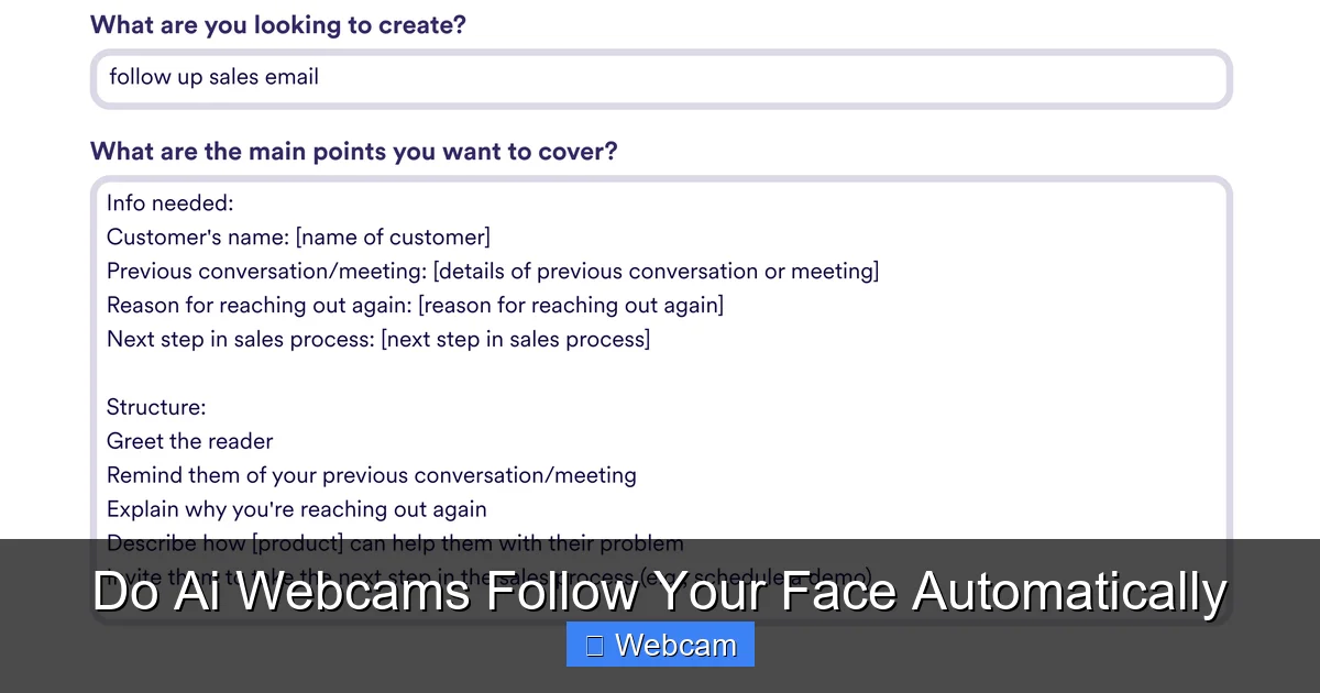 Do Ai Webcams Follow Your Face Automatically