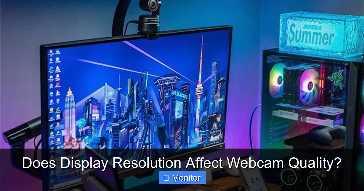 Does Display Resolution Affect Webcam Quality?