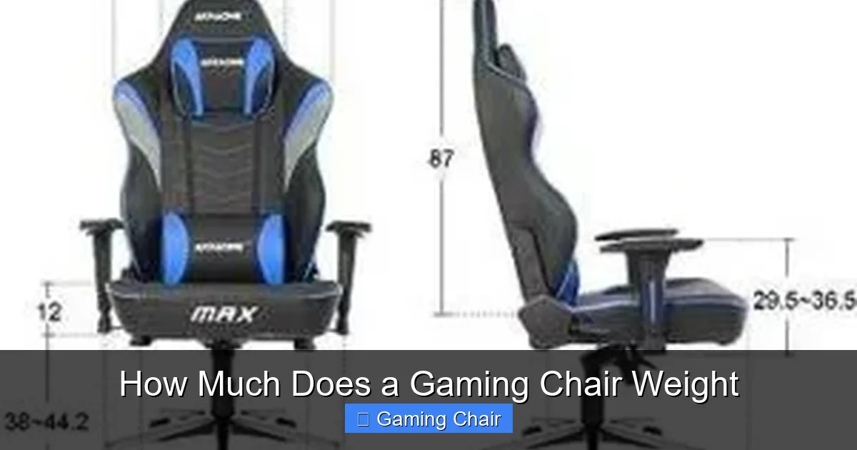 How Much Does a Gaming Chair Weight