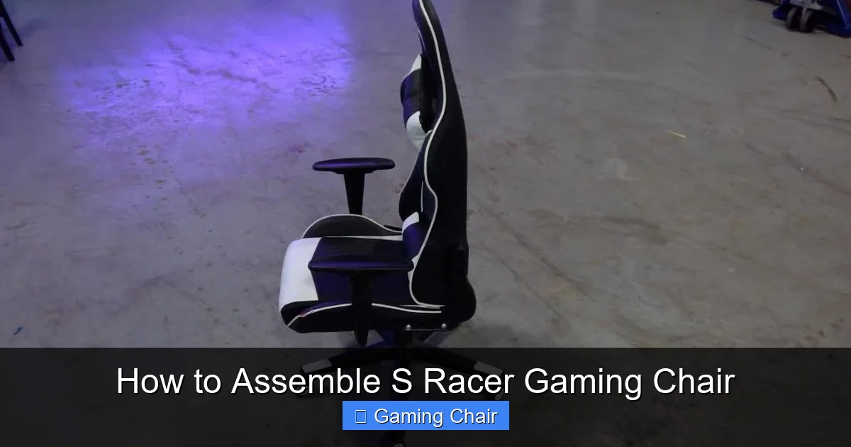 How to Assemble S Racer Gaming Chair