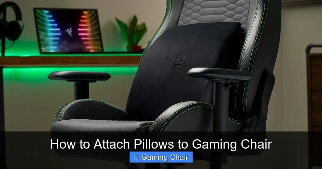 How to Attach Pillows to Gaming Chair How to Attach Pillows to Gaming Chair