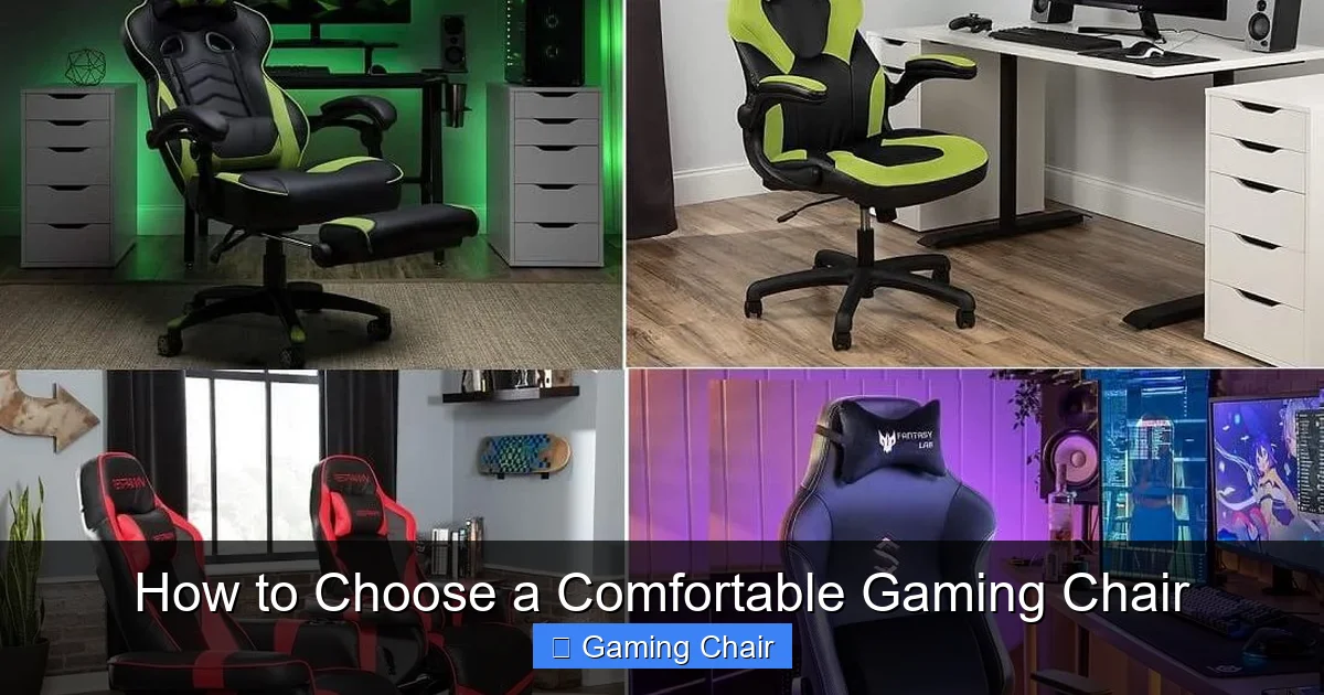 How to Choose a Comfortable Gaming Chair