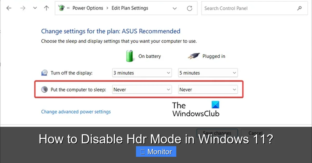 How to Disable Hdr Mode in Windows 11?