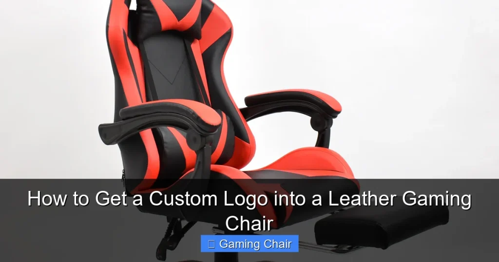 How to Get a Custom Logo into a Leather Gaming Chair How to Get a Custom Logo into a Leather Gaming Chair