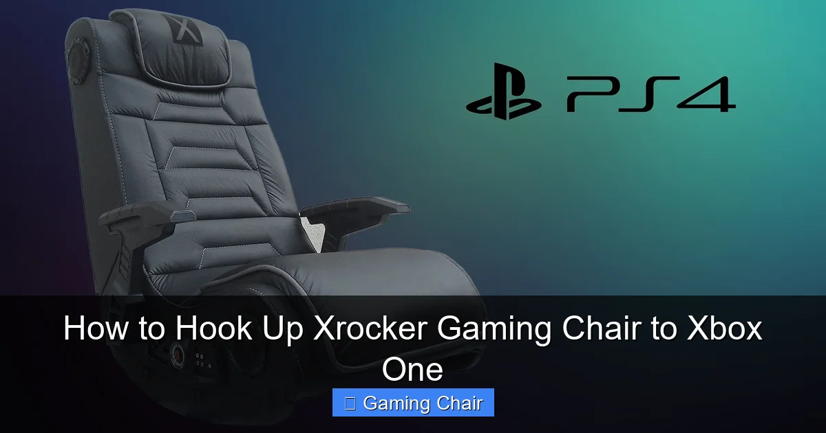 How to Hook Up Xrocker Gaming Chair to Xbox One
