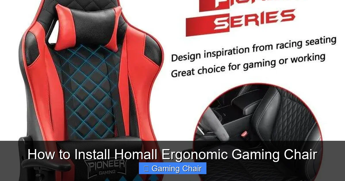 How to Install Homall Ergonomic Gaming Chair