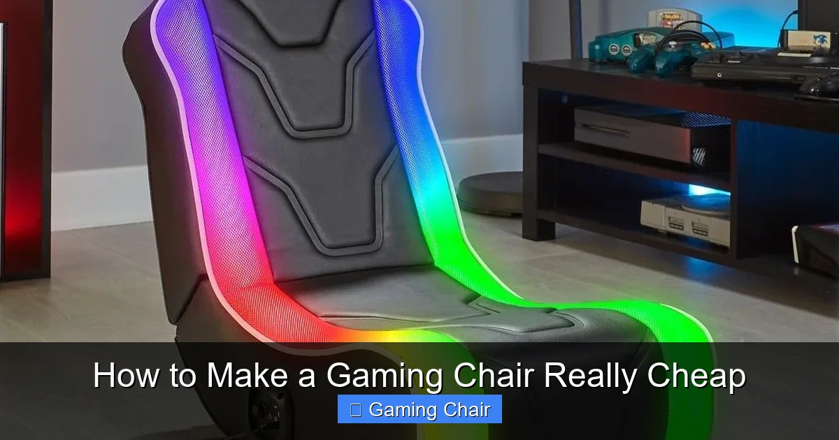 How to Make a Gaming Chair Really Cheap