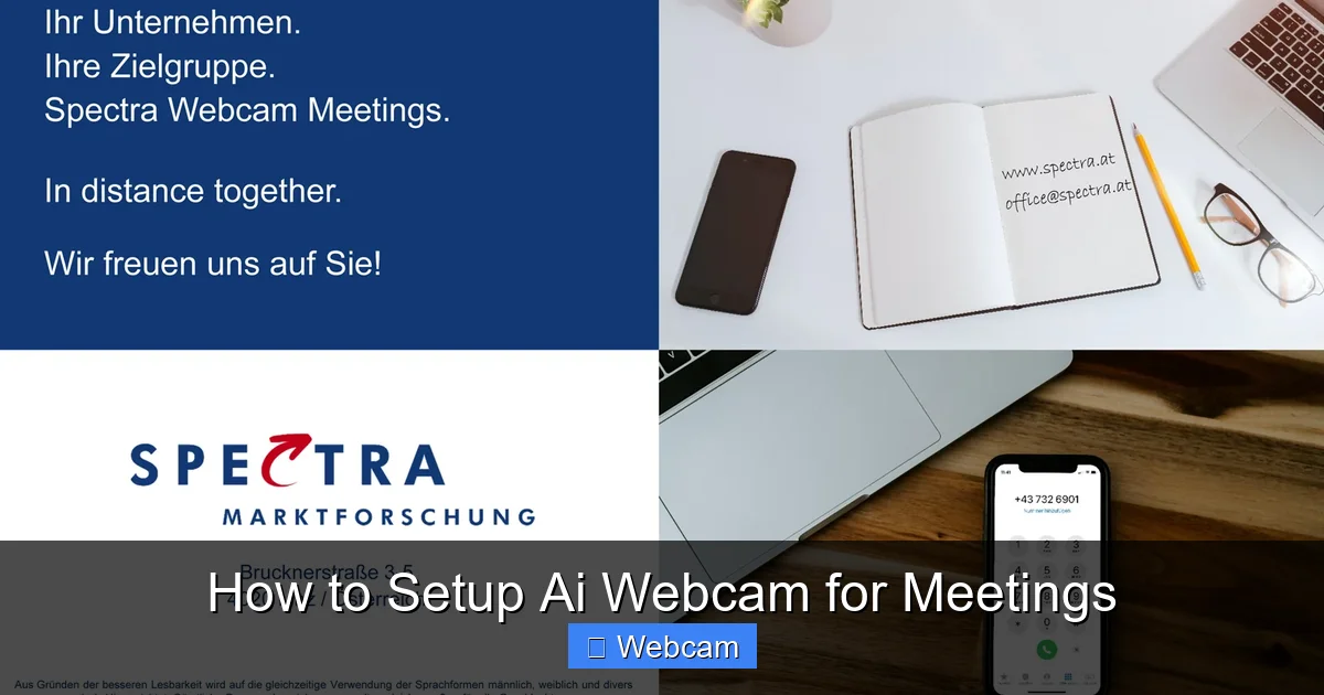 How to Setup Ai Webcam for Meetings