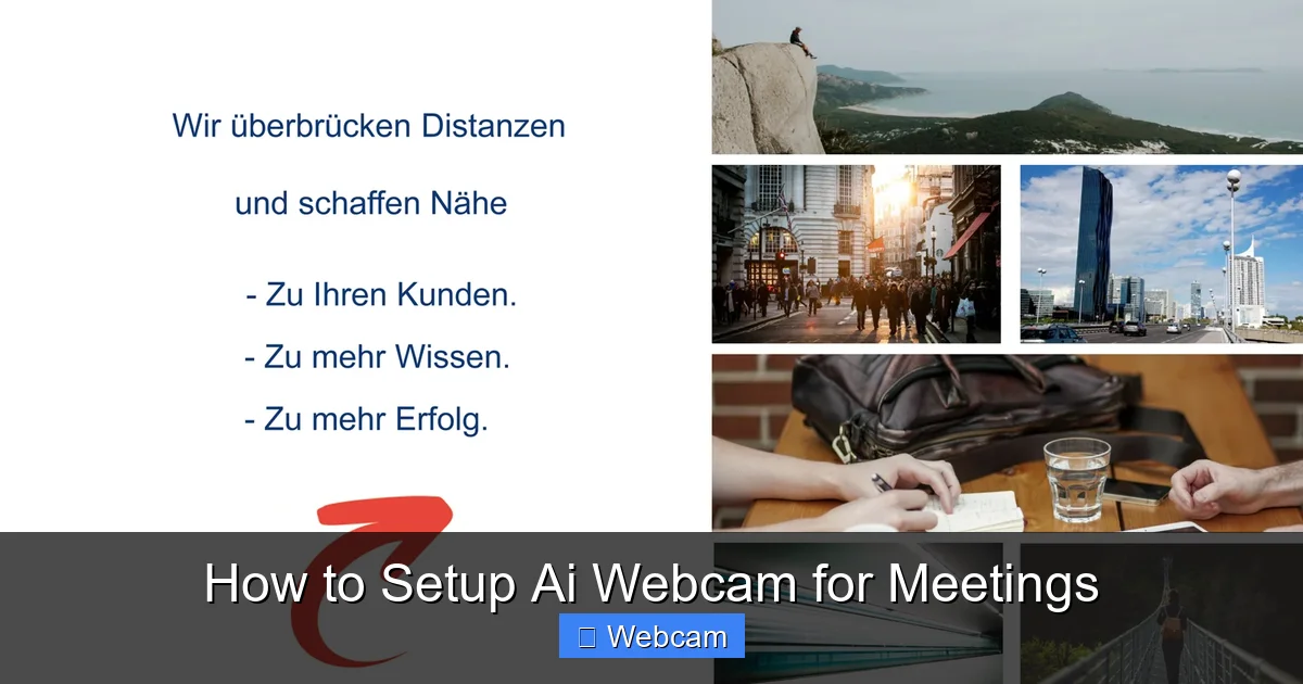 How to Setup Ai Webcam for Meetings