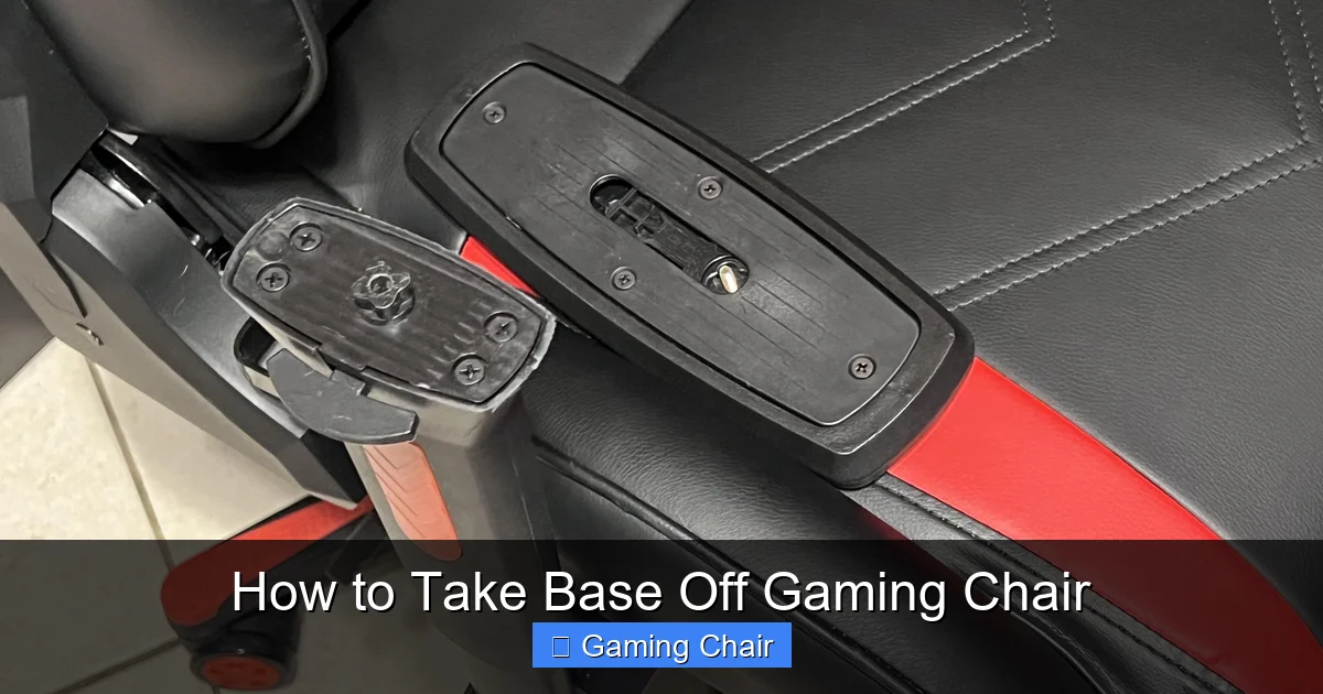 How to Take Base Off Gaming Chair