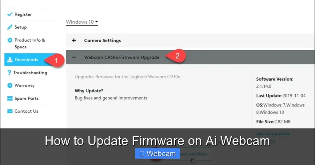 How to Update Firmware on Ai Webcam