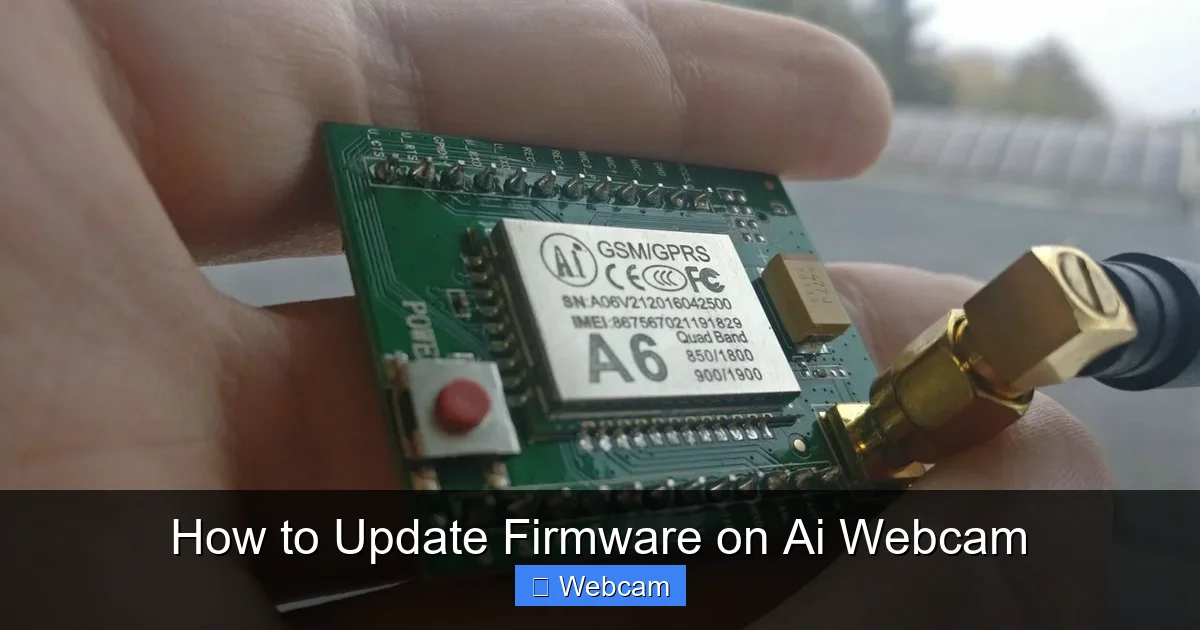 How to Update Firmware on Ai Webcam