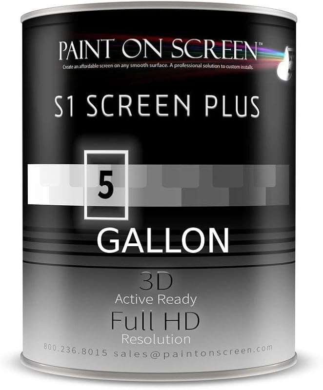 Silver projector wall paint for clear 1080p and 4K images on interior