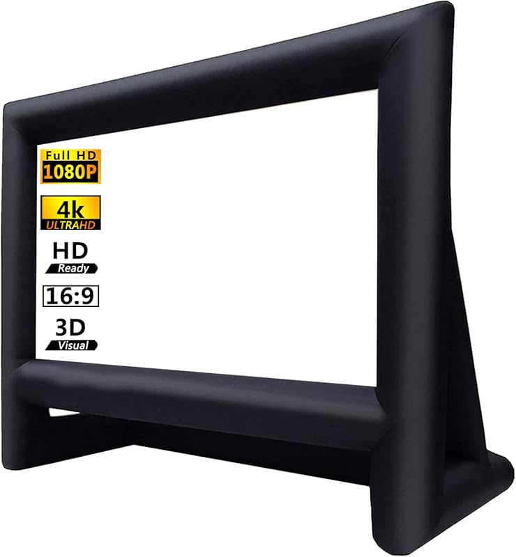 16ft Inflatable Outdoor Projector Screen with Air Blower for Backyard 