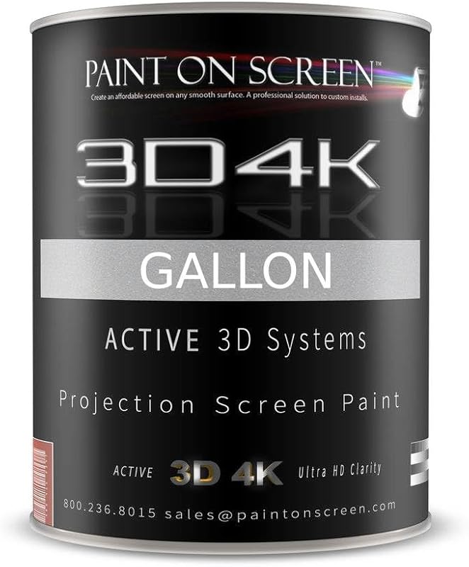 3D4K projector wall paint with 2.4 gain for bright 1080p and 4K images